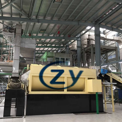 ताजा कसावा रोटरी वॉशिंग मशीनरी पैडल 50t / H कार्बन स्टील