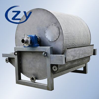 औद्योगिक स्टेनलेस स्टील SS304 वैक्यूम फ़िल्टर 2-8t/h क्षमता और स्टार्च डीवाटरिंग के लिए वेरिएबल-फ़्रीक्वेंसी ड्राइव के साथ