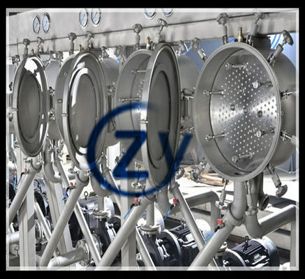 डबल हेड स्टार्च रिफाइनिंग मशीनरी हैंडलिंग क्षमता 20t / H कसावा 45kw