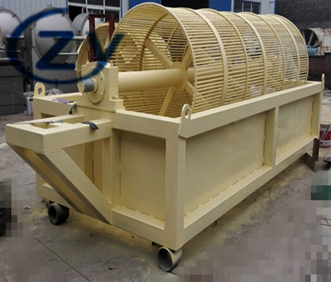 ताजा कसावा टैपिओका के लिए ड्रम रोटरी पीलिंग मशीन