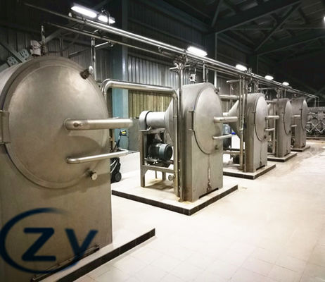 25t / H स्वचालित कसावा स्टार्च उत्पादन लाइन केन्द्रापसारक छलनी