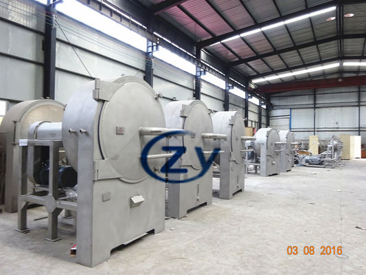 SS304 अपकेंद्रित्र चलनी शकरकंद स्टार्च मशीन 45kw क्षैतिज प्रकार स्क्रीन