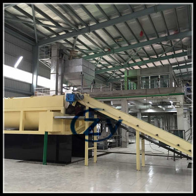 ताजा कसावा रोटरी वॉशिंग मशीनरी पैडल 50t / H कार्बन स्टील