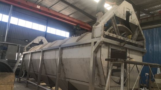 कार्बन स्टील ताजा आलू रोटरी वॉशिंग मशीन 20t/H 15kw